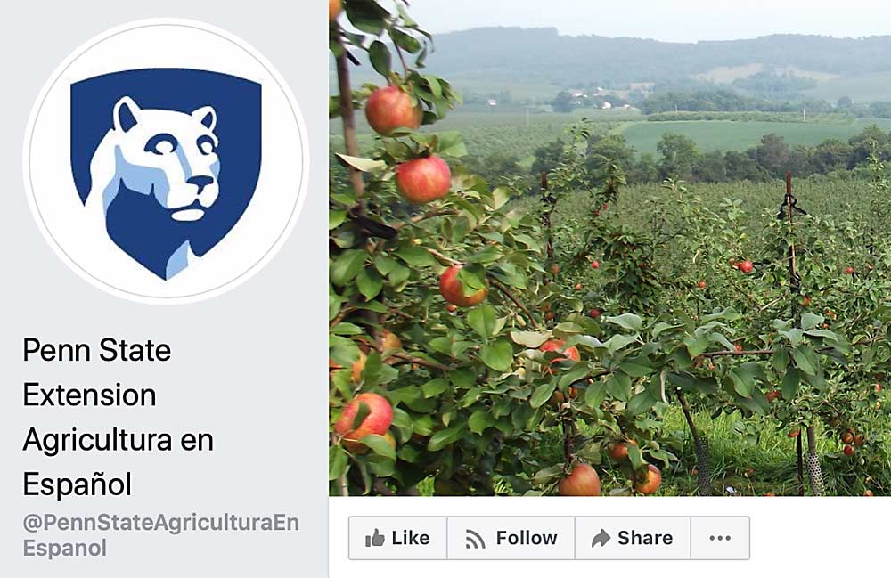 La Red de Extensión Agrícola de Penn State ofrece recursos de agricultura en Facebook 100% en español