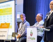 Scenes from the US Apple Outlook conference Aug. 23-24, 2018, at the Swissotel in Chicago. (Ross Courtney/Good Fruit Grower)