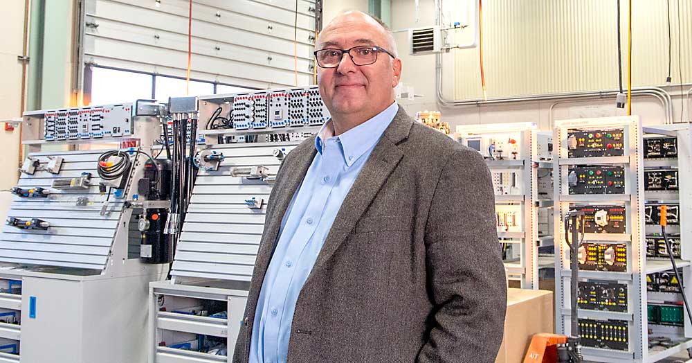 Clint Cowden, dean of career technical education and workforce development at Hartnell College, helped create many of the programs coaching farmworkers in precision agriculture tools. (Ross Courtney/Good Fruit Grower)