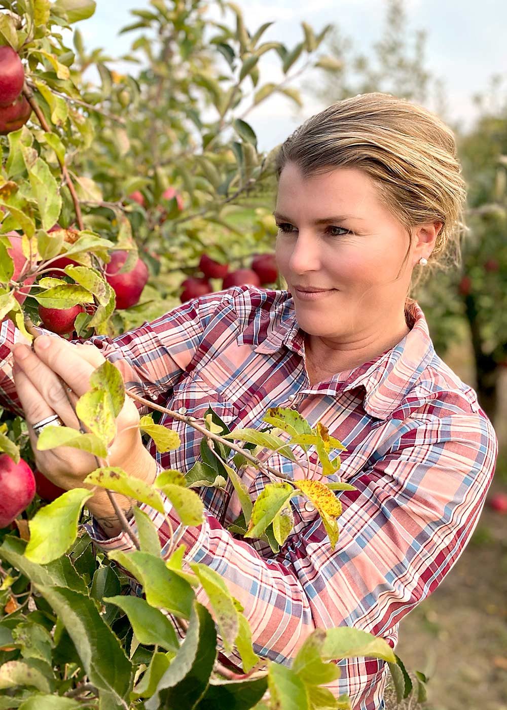 Soil health specialist Christie Apple of CropScout Christie Consulting urges orchardists and vineyardists to consider the contributions of soil microbes to get the most from their soil, trees and vines. (Courtesy Christie Apple)