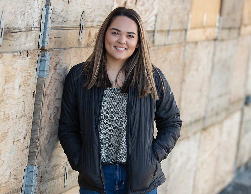 Angelie Sampson, a student in a new Central Washington University agricultural business program, plans to specialize in logistics. (Ross Courtney/Good Fruit Grower)