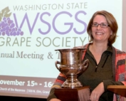 Gwen Hoheisel at the Washington Grape Society annual meeting on November 16, 2018, in Yakima, Washington. (Ross Courtney/Good Fruit Grower)