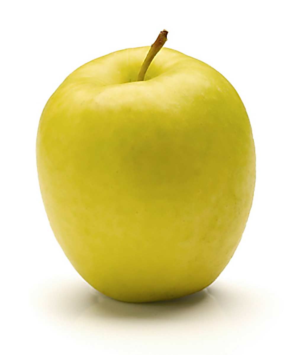 Lemonade, a Braeburn by Gala cross developed in New Zealand, is now being grown in the North American market, where marketers from several companies see opportunity in the yellow category. (Courtesy Giumarra Cos.)