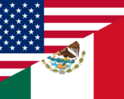 Mexico-U.S. Flags