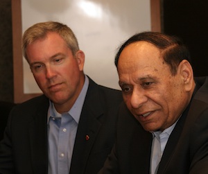 Todd Fryhover, left, and Dr. Islam Siddiqui