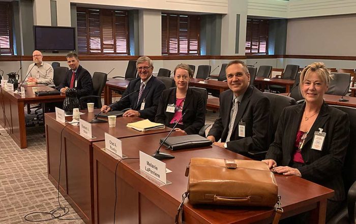 Members of the U.S. tart cherry industry testified before the International Trade Commission earlier this year. (Courtesy Cherry Marketing Institute)