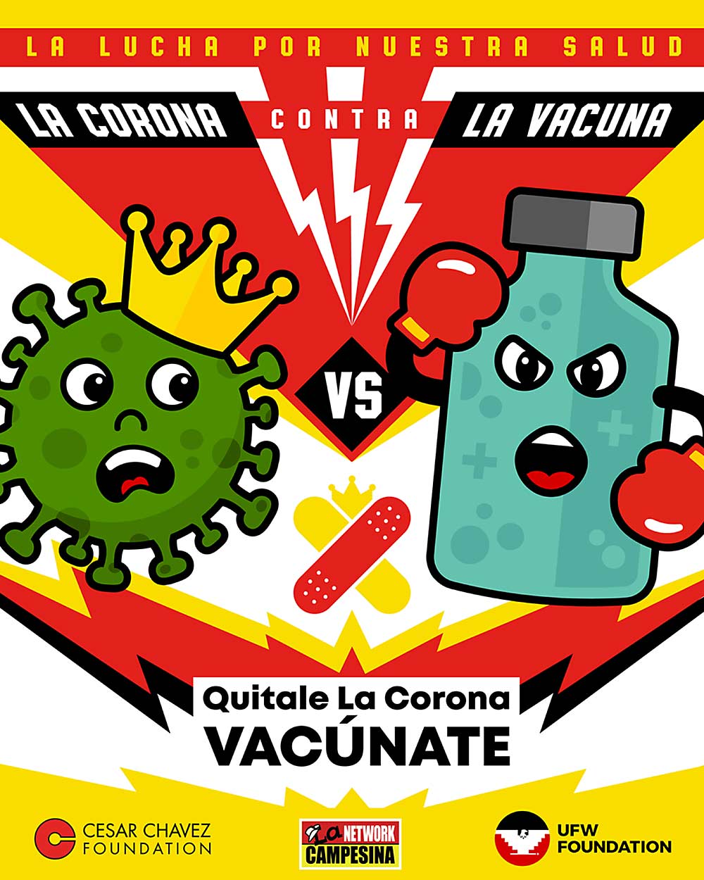 The UFW Foundation, the charitable arm of the California-based United Farm Workers advocacy organization, has launched an educational campaign to discuss the vaccine and other methods to contend with the coronavirus among farmworkers. (Courtesy UFW Foundation)