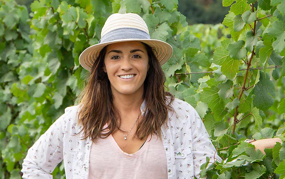 Kelli Gregory, vineyard manager, said Adelsheim’s decision to stop spraying herbicides aligns with the company’s commitment to environmental and social responsibility. (Jonelle Mejica/Good Fruit Grower)