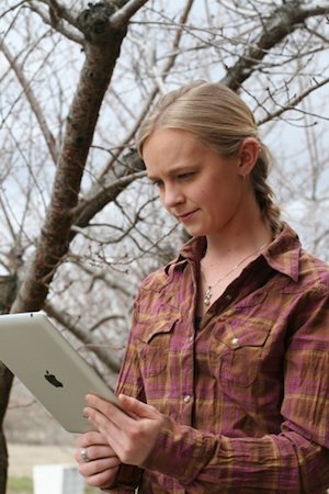 Leah Bosma expects to use her iPad for both professional and social purposes.