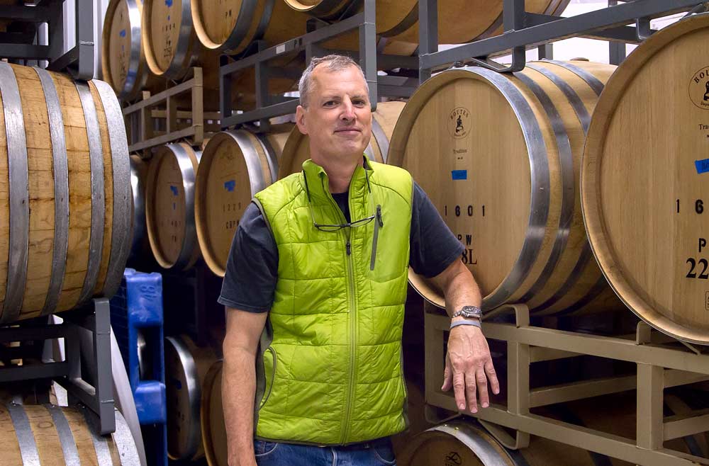 Co Dinn, the longtime winemaker and director of winemaking for Hogue Cellars, has opened up his own shop in Sunnyside, Washington. So far, it’s a one-man show producing just five labels: a Chardonnay, a Cabernet Sauvignon, a Syrah and two red blends. (Shannon Dininny/Good Fruit Grower)