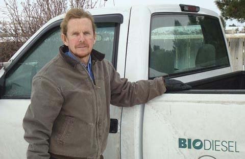 Jim Baird, a grower in Royal City, Washington, has planted canola that he will have made into biodiesel for his own use.