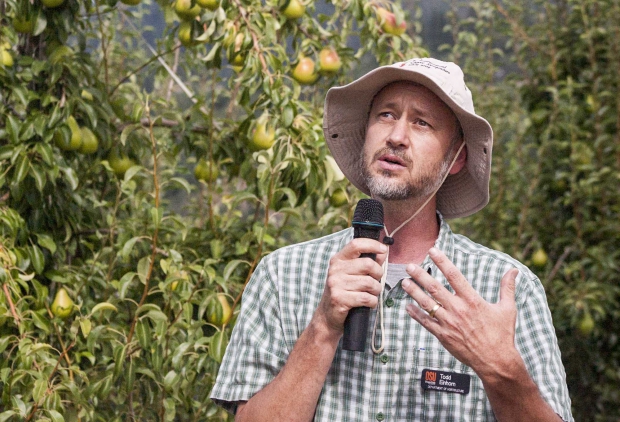 Oregon State University hosts field day tours on Aug. 8, 2013 during the centennial celebration at the Mid-Columbia Agricultural Research and Extension Center in Hood River Ore.