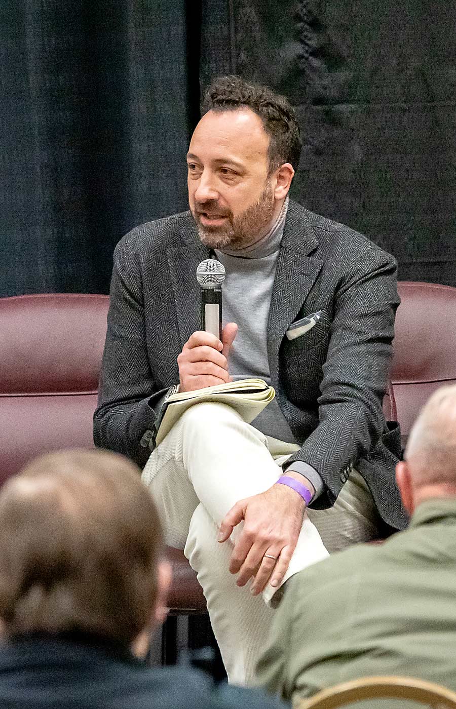 Juan Muñoz-Oca, chief winemaker for Ste. Michelle Wine Estates, speaks during the WineVit conference. (TJ Mullinax/Good Fruit Grower)