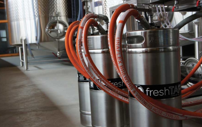 FreshTAP Logistics Inc. kegs wines for wineries in its Vancouver, B.C. warehouse, part of its centralized distribution service.(Courtesy FreshTAP Logistics Inc.)