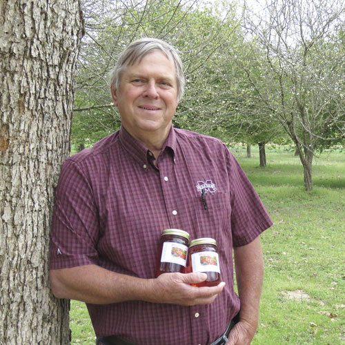 Willis Thames and his mayhaw jelly. (Courtesy Today in Mississippi)