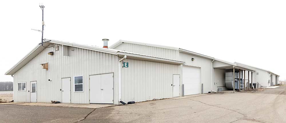 Michigan State University’s new Pollinator Performance Center south of campus in East Lansing. The building was formerly used for indoor animal air quality research. (Matt Milkovich/Good Fruit Grower)