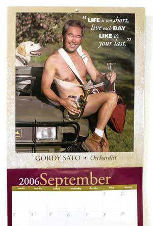 Gordy talked friends in Hood River into posing nude for a calendar that raised $30,000 for United Way.