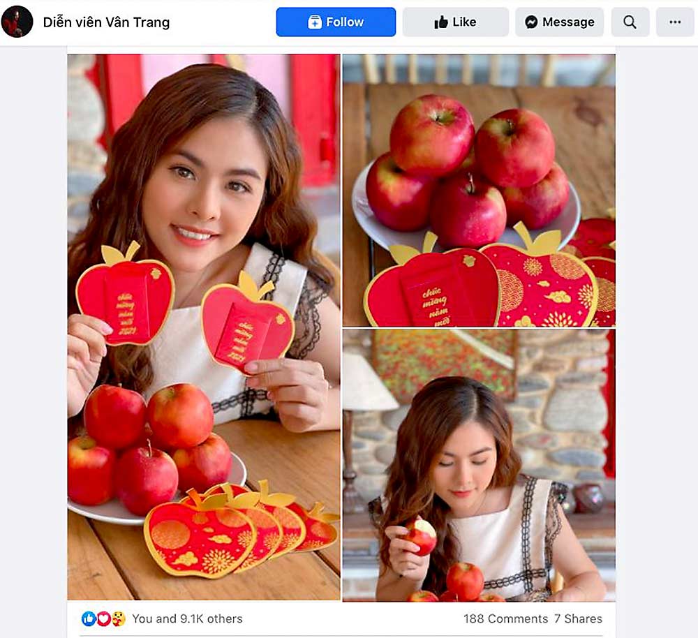 Partnering with the right social media influencers helps the Washington Apple Commission reach more of the consumers it wants to target with social media marketing. (Courtesy Washington Apple Commission)
