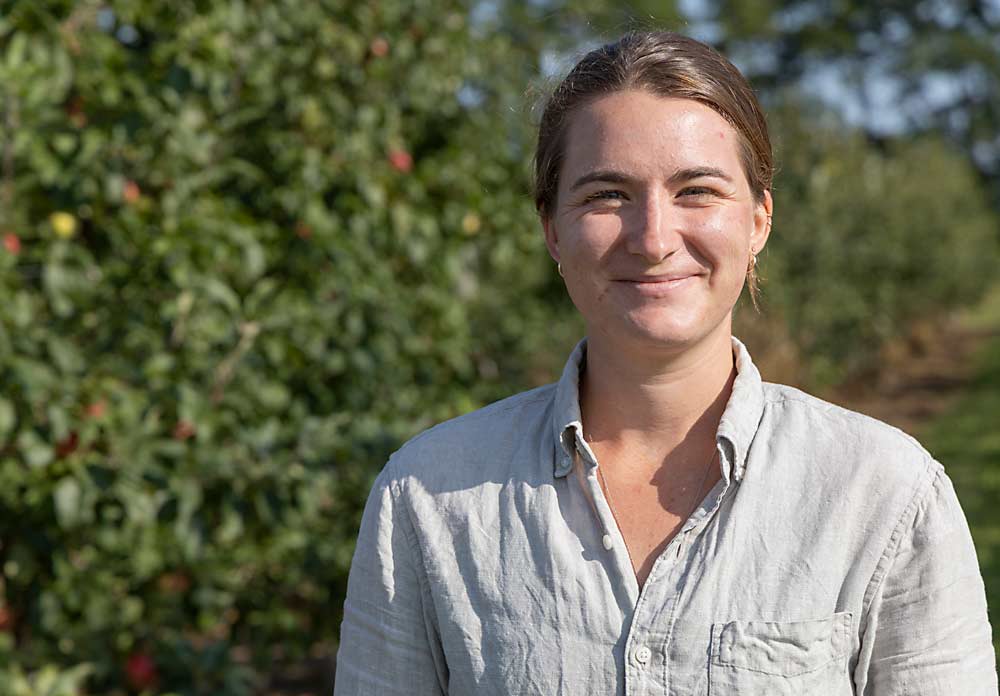 Rebecca Wiepz, superintendent of the University of Wisconsin’s Peninsular Agricultural Research Station in Sturgeon Bay. The station has been the center of fruit research on the peninsula for nearly a century. Wiepz, who became superintendent in 2020, plans to reenergize its research and educational activities. (Matt Milkovich/Good Fruit Grower)