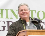 Tom Waliser was presented with the Industry Service Award during the 2018 Washington Winegrowers convention luncheon in Kennewick, on February 6, 2018. (TJ Mullinax/Good Fruit Grower)